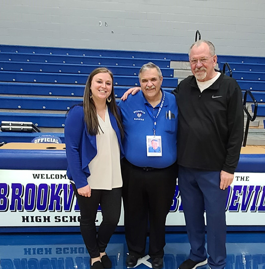 Coach Stephany Hawkins, Bill Idle, Coach Lenny